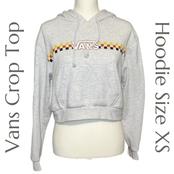 Vans Tops - Vans - Women's Heather - Banded Crop Top Hoodie - Size XS